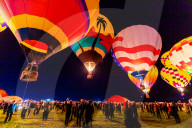 Dawn patrol at the Fiesta Hot Air Balloon Festival.