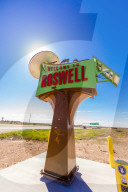 Roswell sign.