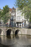 A bridge over the Herengracht canal, Amsterdam, Netherlands