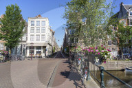 A bridge over Herengracht canal, Amsterdam, Netherlands