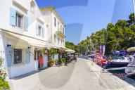 The pretty town of Gaios, the main port and harbour on the island, Paxos, Ionian Islands, Greece