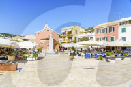 The pretty town of Gaios, the main port and harbour on the island, Paxos, Ionian Islands, Greece