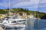 The pretty town of Gaios, the main port and harbour on the island, Paxos, Ionian Islands, Greece