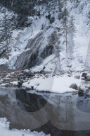 Fan Falls in Winter Alberta Canada