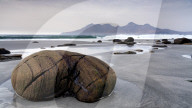 Singing Sands Beach, Cleadale, The Isle of Eigg, Small Isles, Scotland