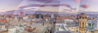 Panoramic view of Glasgow, Scotland, United Kingdom, Europe.
