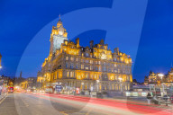 Balmoral Hotel, Princes Street, UNESCO World Heritage Site, Edinburgh, Scotland, United Kingdom, Europe.