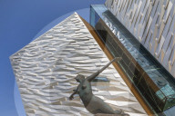 Titanica scuplture, Titanic Belfast, Belfast, Northern Ireland, United Kingdom, Europe