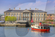 Customs House, River Lagan, Belfast, Northern Ireland, United Kingdom, Europe