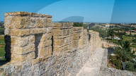 Castle Ramparts at Castelo de Obidos, Leiria District, Pinhal Litoral, Portugal