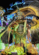 Samba Dancer at the Carnival Parade in Rio de Janeiro, Brazil