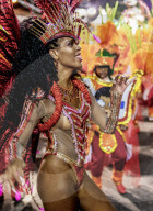 Samba Dancer at the Carnival Parade in Rio de Janeiro, Brazil