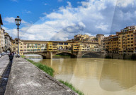 Ponte Vecchio and Arno River, Florence, Tuscany, Italy
