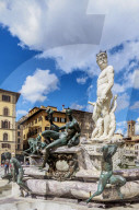 Fountain of Neptune, Piazza della Signoria, Florence, Tuscany, Italy