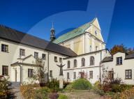 Church and Monastery in Pilica, Krakow-Czestochowa Upland or Polish Jurassic Highland, Silesian Voivodeship, Poland
