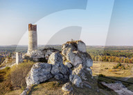 Olsztyn Castle Ruins, Trail of the Eagles' Nests, Krakow-Czestochowa Upland or Polish Jura, Silesian Voivodeship, Poland