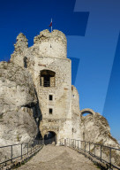 Ogrodzieniec Castle, Podzamcze, Trail of Eagles' Nests, Krakow-Czestochowa Upland or Polish Jura, Silesian Voivodeship, Poland