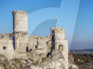 Ogrodzieniec Castle, Podzamcze, Trail of Eagles' Nests, Krakow-Czestochowa Upland or Polish Jura, Silesian Voivodeship, Poland