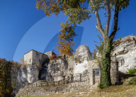 Bakowiec Castle in Morsko, Trail of the Eagles' Nests, Krakow-Czestochowa Upland or Polish Jura, Silesian Voivodeship, Poland