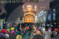 December 2018 - The Golden Temple in Amritsar, India.Night time image