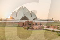 December 2018 Sunset at the Lotus Temple, New Delhi, India