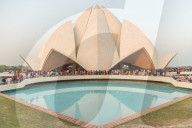 December 2018 Sunset at the Lotus Temple, New Delhi, India