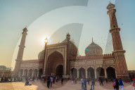 December 2018, Sunset at Jama Masjid, New Delhi, India