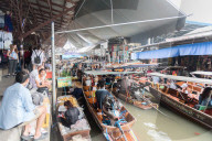 Dec 2017. The Damnoen Saduak Floating River Market, Bangkok, Thailand