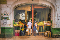 A local market in La Habana, Havana, Cuba, West Indies, Caribbean, Central America