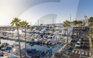Boating port with larger sailboats in Tenerife, Canary Islands, Spain, Europe