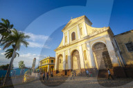 The Church of the Holy Trinity in Plaza Major in Trinidad, UNESCO World Heritage Site,Trinidad, Cuba, West Indies, Caribbean