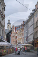 Tirgonu Street and Riga City Hall, Old Town, UNESCO World Heritage Site, Riga, Latvia, Europe