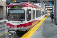 Downtown Calgary train station, Alberta, Canada, North America