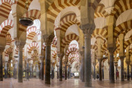 Interior of the mosque-cathedral, Cordoba, Andalusia, Spain, Europe