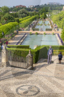 Garden of the AlcÃ¡zar de los Reyes Cristianos, Cordoba, Andalusia, Spain, Europe