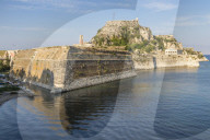 The old fortress of Corfu Town (Kerkyra), Corfu, Greece, Europe