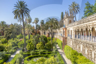 Alcazar Gardens, Seville, Andalusia, Spain, Europe