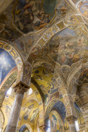 Interior of the Santa Maria dell'Ammiraglio church (also called 'La Martorana'), Palermo, Sicily, Italy, Europe