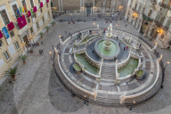 The Praetorian Fountain (Fontana Pretoria), Palermo, Sicily, Italy, Europe