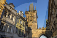 The Lesser Town (Mala Strana) Bridge Tower, Prague, Bohemia, Czech Republic, Europe