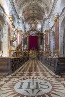 Interior of the church of St. Ignatius in the New Town district, Prague, Bohemia, Czech Republic, Europe