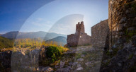 Albania, South coast, Himara, The ruins of the old castle
