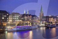Weser river, Bremen, Germany