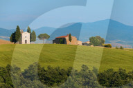 Vitaleta Church, San Quirico d'Orcia, Tuscany, Italy