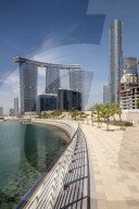 Residential apartment blocks of Arc Tower, Gate Towers and Sky Tower on Al seem Island, Abu Dhabi, UAE