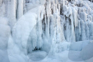 Lake Baikal in winter ice