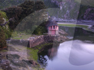 Iconic thatched boat house at Bantham, near Kingsbridge, Devon, UK