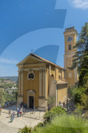 Church of Our Lady of the Assumption of Eze in Eze, Alpes Maritimes, Provence Alpes, Cote D'Azur, French Riviera, France, Europe