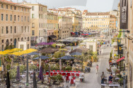 Outdoor Cafes in Marseille, Bouches du Rhone, Provence, Provence Alpes, Cote d'Azur, France, Mediterranean, Europe