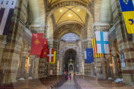 Cathedrale La Major, Marseille Cathedral in Marseille, Provence, Provence Alpes, Cote d'Azur, France, Mediterranean, Europe